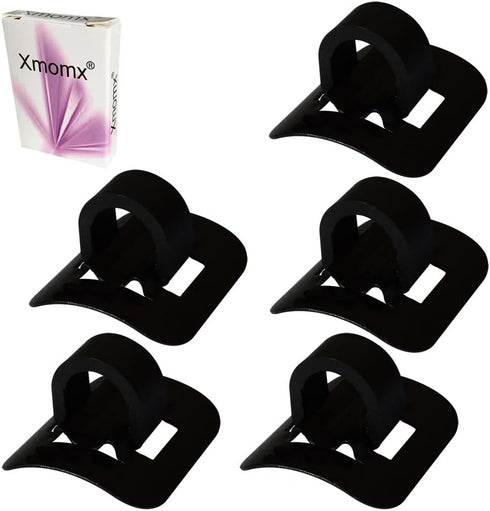 5 Sets (5 PCs Base + 5 PCs Clip) MTB Bike Cable Guide Brake Cable Shift Cable Derailleur Cable Base Guide Clip Fitting Line Tube Housing Durable A...