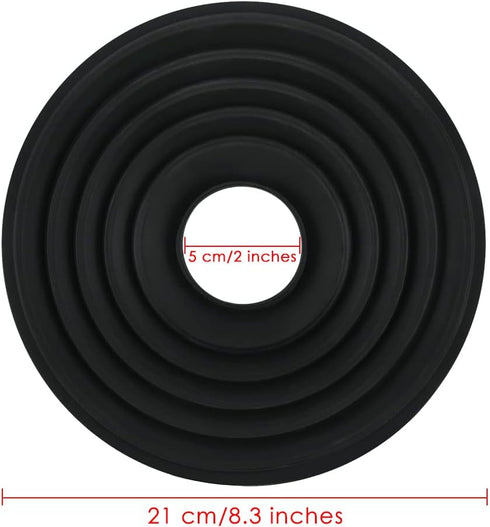 DS. DISTINCTIVE STYLE Rubber Lens Hood Anti Reflection Reversible Collapsible Lens Hood Compatible with Nikon/Canon/Pentax/Sony 50-65mm Camera Len...