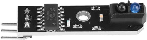 Infrared Tracking Sensor Module 1-Channel Infrared Reflection Tracking Sensor Module Obstacle Avoidance Smart Car Black/White Line Detection 3 Pcs...