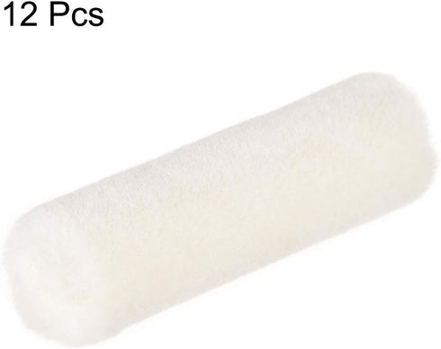 uxcell Paint Roller Cover 3 Inch 76mm Mini Wool Brush for Household Wall Painting Treatment 12pcs...