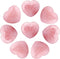 SUNYIK Assorted Natural Gemstones Carved Puff Heart Pocket Stone Set, Healing Palm Crystal Set for Christmas, Pack of 8(1")...