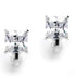 Mariell 2 Carat Princess-Cut Cubic Zirconia Clip On Earrings - Genuine Platinum Plated Clip-on Studs...