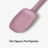 Carrotez Silicone Spoon Spatula, 9.4 inch Heat Resistant Cooking Spoon, Spoonula, Non Stick Spatula for Stir Fry, Cooking, Baking - Dusty Pink...