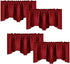 NICETOWN Burgundy Red Blackout Valances, Thermal Insulated Elegant W52 x L18 Scalloped Rod Pocket Curtains Small Window Treatment Tiers Home Decor...