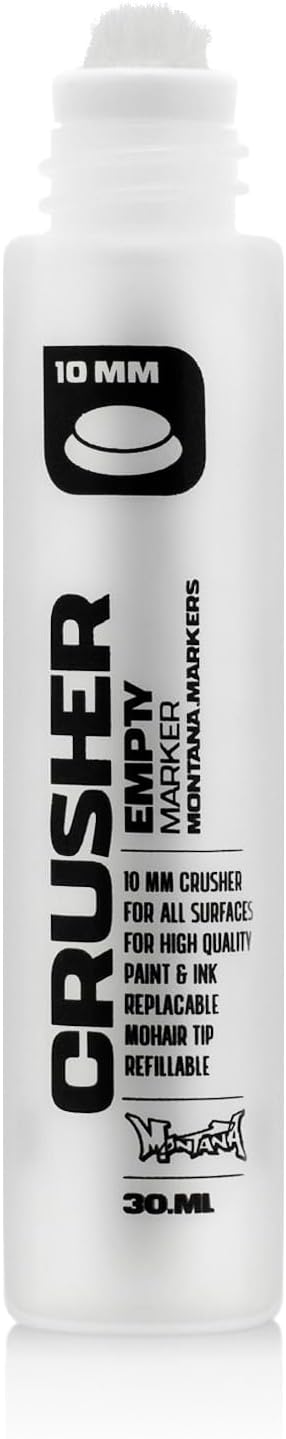 Montana Cans Montana Black Empty, 10mm, Crusher Paint Marker...