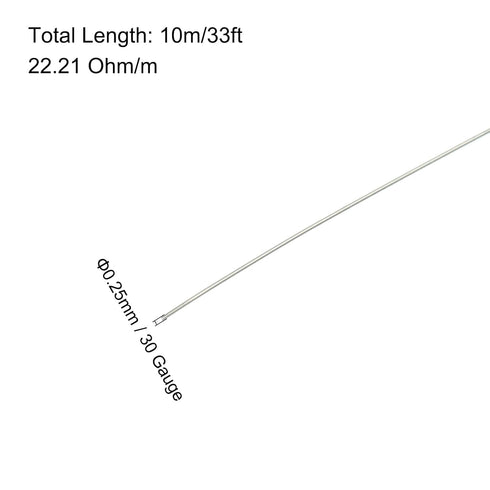 MECCANIXITY High Temp Nichrome 30 Gauge Heating Resistance Wire, 2pcs x 33ft, Blue, for Electronic Components Repairing...