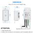 Smart Wifi Switch, Wireless Smartphone Remote Control Wall Light Switch, Compatible with Alexa Google Home IFTTT Android IOS from Anywhere Timing ...