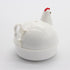 Chicken Shape Microwave Egg Cooker 4 Eggs Capacity Boiler Steamer Poacher for Omelet & Soft, Medium, Hard-Boiled Egg...