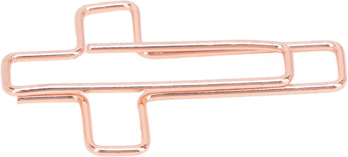 Fdit 100PCS Cross Paper Clips, Rose Gold Metal Paper Clamps for Document Note Sorting Organizing Paperwork Office School and Personal Use...