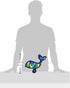 Pet Lou Squeeze Me Glamorous Sea Warrior Camouflage Whale Dog Toy, Blue...