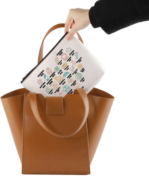 Science Teacher Makeup Bag Women in Science Gifts Chemistry Zipper Pouch Scientist Gifts for Women Lab Tech Week Gift (Beige)...