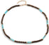 Wooden Beads Choker Necklace Bohemian Turquoise Handmade Coconut Beaded Surfer Necklace for Women Men...