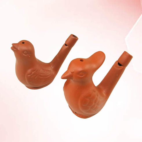 2pcs Water Bird Whistle Funny Bird Whistle Toys Noise Makers Bird Singing Music Toys for Birthday Party Favors Water Warbler Whistle Props Bird To...