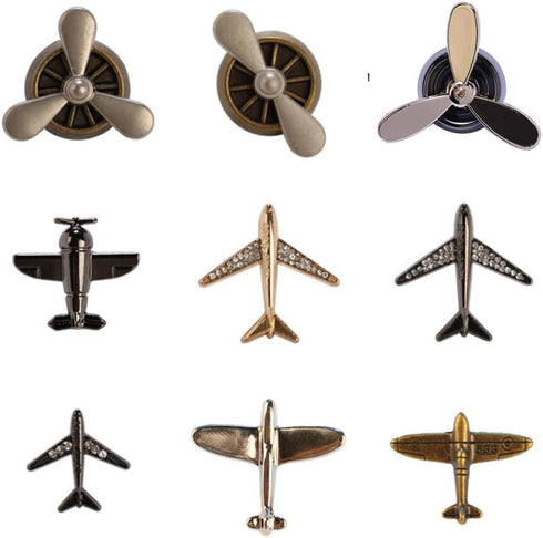 9pcs Airplane Brooch Pin for Men Women Propeller Aircraft Plane Flight Aviator Lapel Pin Backpack Hat Graduation Christmas Brooch and Pins Jewelry...