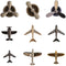9pcs Airplane Brooch Pin for Men Women Propeller Aircraft Plane Flight Aviator Lapel Pin Backpack Hat Graduation Christmas Brooch and Pins Jewelry...