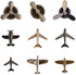 9pcs Airplane Brooch Pin for Men Women Propeller Aircraft Plane Flight Aviator Lapel Pin Backpack Hat Graduation Christmas Brooch and Pins Jewelry...