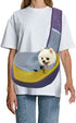 FEimaX Pet Dog Sling Carrier Puppy Pet Slings Bag for Small Dogs Cats Satchel Carriers Breathable Mesh Hand Free with Adjustable Strap Doggie Cros...