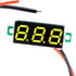 (5 Pack) JacobsParts DC 2.4-30V 2-Wire Voltmeter 3-Digit LED Display Panel Volt Meter Digital Voltage Tester (Yellow)...