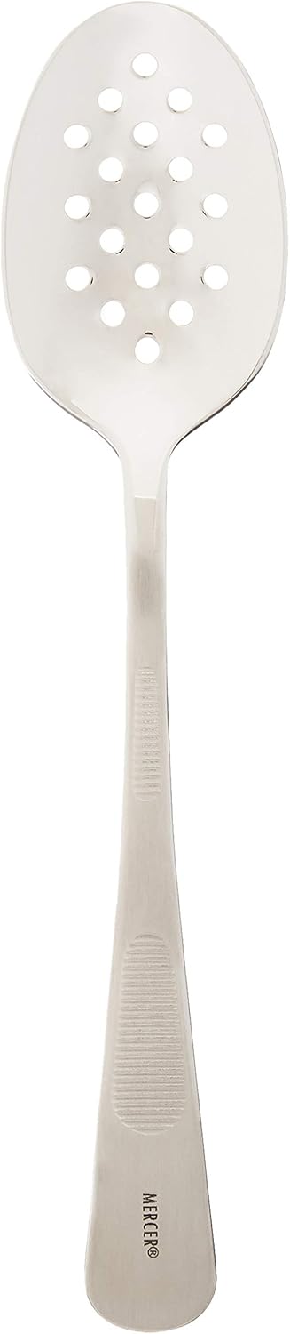 Mercer Culinary 7-8 Inch, Silver Plating Spoon, Perforated Bowl, 7 7-8-Inch, 7 7-8"...