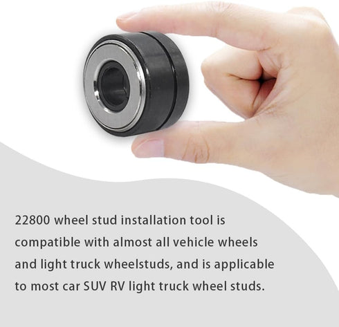 22800 Wheel Stud Installer, Wheel Stud Installer, Safe, Saves Time, Effort, Tire Stud Tool, Auto Tire Stud Installer Tool Replacement for Most All...