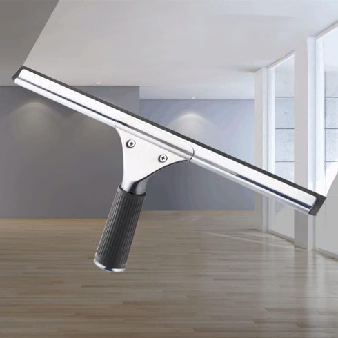 45cm 18in Grip Glass Squeegee for Window Cleaning,Stainless Steel All Purpose Squeegee with Non-Slip Handle for Shower Doors Window Car Mirror Gla...