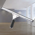 45cm 18in Grip Glass Squeegee for Window Cleaning,Stainless Steel All Purpose Squeegee with Non-Slip Handle for Shower Doors Window Car Mirror Gla...