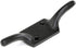 Renovators Supply Manufacturing Cleat Hooks 4 in. Black Wrought Iron Cord Rope Holder for Window Blinds or Flagpoles with Screws...