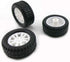 10pcs Toy Car Wheels 20mm Rubber Tire for 2mm Shaft DIY Model Accessories...
