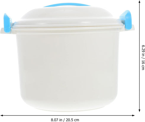 UPKOCH Rice Container Mini Rice Cooker Microwave Rice Cooker Steamer Bowl Microwave Pasta Cooker Cookware with Rice Paddle for Vegetables Quinoa O...