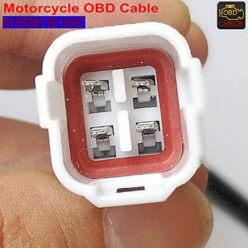 Motorcycle 4pin OBD Diagnostic CANBUS Cable for Yama Motorbike...