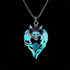Wolf Necklace for Women Men Luminous Wolf Head Pendant Necklace Viking Wolf Stuff Gift Halloween Glow in the Dark Jewelry...