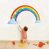 Rainbow Wall Decals wich Clouds, Peel and Stick Removable Wall Stickers for Kids Nursery Bedroom Living Room,Wall Decor 28.7 x15.7inch...