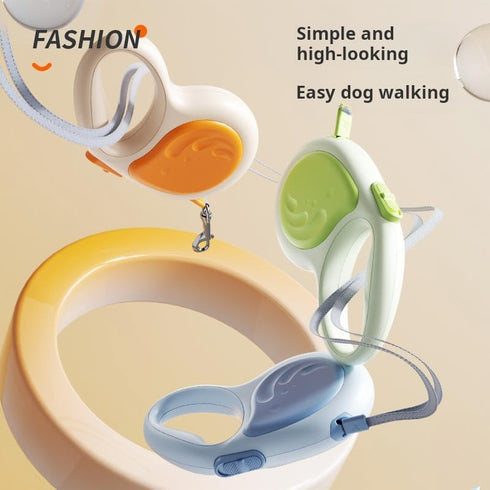 Retractable Dog Lead, Automatic Extendable 10ft/16ft Pet Leash Small, Medium and Large Dog Walking Leash (Orange, 10ft/3m)...