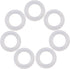 120Pcs Clear Rubber O-Ring Switch Dampeners Keycap white for Cherry MX Key Switch Keyboards Dampers...