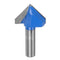 Router Bits 1-1/2" Dia 1/2" Shank 90 Degree V Type End Mill Carbide for Woodworking Carpentry Engraving Edge Trimmer Cutter Tools...