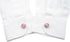 button covers for mens shirts button cover cufflinks cat eye button cover Ladies button covers (Silver-pink diameter 1.5cm)...