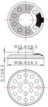 Sleep Ultra Thin Pillow Speakers Replacement Headband Speakers Helmet Speakers with diameter 30mm (3.5mm interface)...