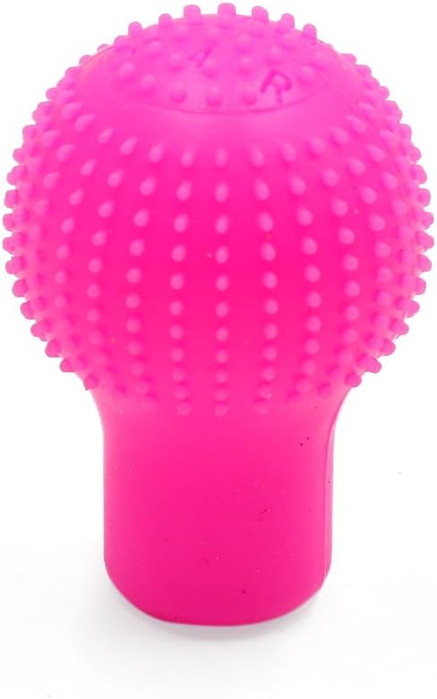 uxcell Pink Soft Silicone Vehicle Car Manual Gear Shift Lever Knob Dust Cover Protector...