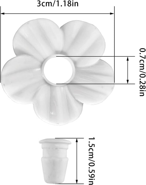 30 Sets Hummingbird Feeders Replacement Flowers, Unique Replaceable Hummingbird Bird Feeder Flowers Bird Feeder Replacement Parts for Hummingbird ...