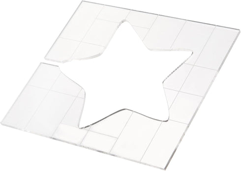 EXCEART Quilting Template Clear Acrylic Star Shaped Sewing Stencil Reusable Quilting Template Rulers for DIY Embroidery Patchwork...