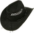 MG Womens Straw Outback Toyo Cowboy Hat, Black...