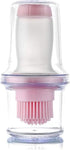 AKOAK 1 Pack Silicone Pressing Oil Bottle Brush with Lid Baking Sauce Bottle Salad Dressing Bottle Barbecue Sauce Brush Oil Pot Home Kitchen Oil B...