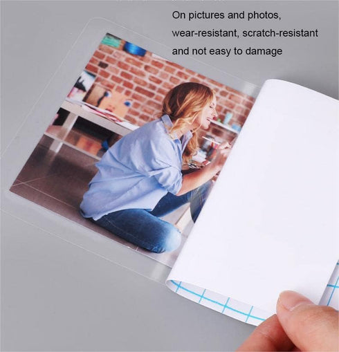 Clear Contact Paper Roll 17.7'' x 118'' Clear Glossy Self-Adhesive Film Cover Removable Protective Film Transparent Liners Drawers Shelves Kitchen...