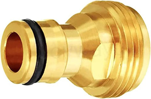 Joywayus 3/4” GHT Male Garden Hose Quick Connect Adapter Brass Connect Fitting?Pack of 4?...