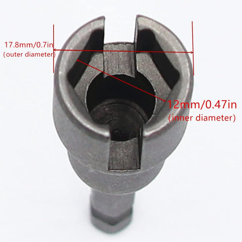 1PCS Power Wing Nut Driver, 1/4 Inch Hex Shank Slot Wing Nut Drill Bit Socket Wrenches Tool for Panel Nuts Screws Eye Q-Hanger C Hook Bolt...