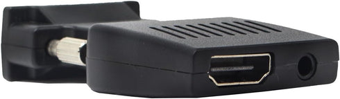VGA to HDMI Converter 1080 P VGA to HDMI Adapter with Video 1080P for PC Laptop to HDTV Projector with Audio Cable and USB Cable...