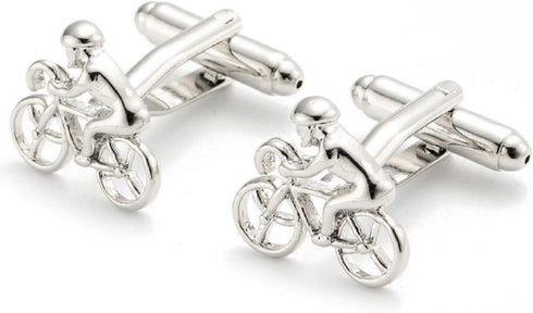 Bicycle Cufflinks for Men, Bicycle Bike Cufflinks, Cycling Cyclists Cuff Links, Racing Cyclist Shirt Tuxedo Cufflinks, Best Man Cufflinks, Silver ...