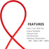 QuQuyi 3/8" (9mm) ID x 1/2" OD Silicone Vacuum Tubing Hose Red High Temperature Food Grade Pure Silicon Tube Air Hose Water Pipe for Pump Transfer...