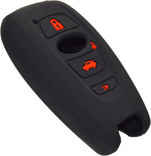 Silicone Key Fob Cover Case Protector Compatible with Subaru BRZ Legacy Outback Ascent Crosstrek Forester WRX STI...