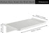 Acrylic Floating Wall Shelves - Small Stick-on Wall Mounted Phone Shelf Holder Wipes Rack Smart Speaker Shelf for Bathroom,Kitchen,Toilet,Bedroom,...